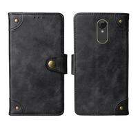 Cheshaoping in Vera Pelle Stand Portafoglio Cover Per BRONDI MAGNUM 4 2.8" Premium Caso Case Copertina Custodia Guscio Protettiva (Nero)