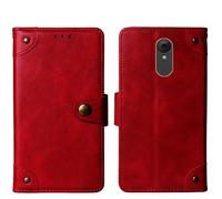 Cheshaoping in Vera Pelle Stand Portafoglio Cover Per BRONDI MAGNUM 4 2.8" Premium Caso Case Copertina Custodia Guscio Protettiva (Rosso)