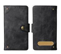 Cheshaoping in Vera Pelle Stand Portafoglio Cover Per BRONDI PRESIDENT 3" Premium Caso Case Copertina Custodia Guscio Protettiva (Nero)