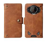Cheshaoping in Vera Pelle Stand Portafoglio Cover Per DOOGEE S200 5G 6.72" Premium Caso Case Copertina Custodia Guscio TPU Silicone Protettiva Anti Urto e Graffi (Marrone)