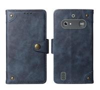 Cheshaoping in Vera Pelle Stand Portafoglio Cover Per Doro Leva E10 / E11 Doro DFB 0600 2.4" Premium Caso Case Copertina Custodia Guscio Protettiva Anti Urto e Graffi (Azzurro)