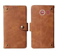 Cheshaoping in Vera Pelle Stand Portafoglio Cover Per Doro Leva L20 / Doro Leva L21 / Doro DFC-0520 2.8" Premium Caso Case Copertina Custodia Guscio Protettiva (Marrone)