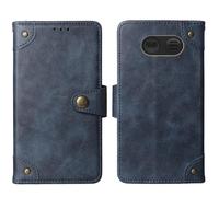 Cheshaoping in Vera Pelle Stand Portafoglio Cover Per Emporia JOY 4G 2.8" Premium Caso Case Copertina Custodia Guscio Protettiva Anti Urto e Graffi (Azzurro)