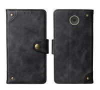 Cheshaoping in Vera Pelle Stand Portafoglio Cover Per Emporia SIMPLICITY V27 2" Premium Caso Case Copertina Custodia Guscio Protettiva Anti Urto e Graffi (Nero)