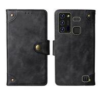 Cheshaoping in Vera Pelle Stand Portafoglio Cover Per HAMMER Blade 5G 6.3" Premium Caso Case Copertina Custodia Guscio Protettiva Anti Urto e Graffi (Nero)