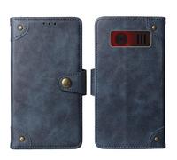 Cheshaoping in Vera Pelle Stand Portafoglio Cover Per MyPhone Harmony LTE 2.8" Premium Caso Case Copertina Custodia Guscio Protettiva Anti Urto e Graffi (Azzurro)