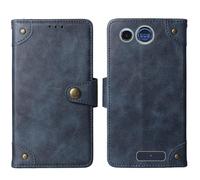 Cheshaoping in Vera Pelle Stand Portafoglio Cover Per Panasonic KX TU110 1.77" Premium Caso Case Copertina Custodia Guscio Protettiva Anti Urto e Graffi (Azzurro)