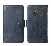 Cheshaoping in Vera Pelle Stand Portafoglio Cover Per SPC TITAN VIEW 1.77" Premium Caso Case Copertina Custodia Guscio Protettiva Anti Urto e Graffi (Azzurro)