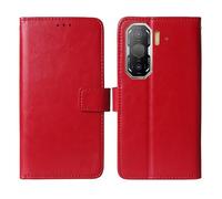 Cheshaoping Stand Custodia in PU Pelle Case Per Blackview ROCK 3 6.78" Premium Portafoglio Guscio Protettiva Anti Urto e Graffi (Rosso)