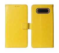 Cheshaoping Stand Custodia in PU Pelle Case Per BRONDI IRON X 2.4" Premium Portafoglio Guscio Protettiva Anti Urto e Graffi (Giallo)