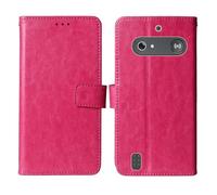 Cheshaoping Stand Custodia in PU Pelle Case Per Doro Leva E10 / E11 Doro DFB 0600 2.4" Premium Portafoglio Guscio Protettiva Anti Urto e Graffi (Rosa)