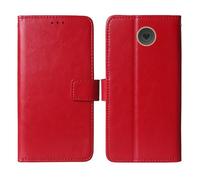 Cheshaoping Stand Custodia in PU Pelle Case Per Emporia SIMPLICITY V27 LTE 2" Premium Portafoglio Guscio Protettiva Anti Urto e Graffi (Rosso)