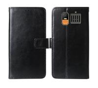 Cheshaoping Stand Custodia in PU Pelle Case Per Hammer 6 LTE 4G 2.4" Premium Portafoglio Guscio Protettiva Anti Urto e Graffi (Nero)