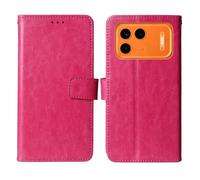 Cheshaoping Stand Custodia in PU Pelle Case Per Itel Power 80 4G 6.78" Premium Portafoglio Guscio Protettiva Anti Urto e Graffi (Rosa)