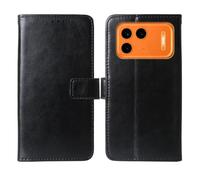 Cheshaoping Stand Custodia in PU Pelle Case Per Itel Power 80 4G 6.78" Premium Portafoglio Guscio Protettiva Anti Urto e Graffi (Nero)