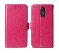 Cheshaoping Stand Custodia in PU Pelle Case Per MyPhone HALO A + 1.77" Premium Portafoglio Guscio Protettiva Anti Urto e Graffi (Rosa)