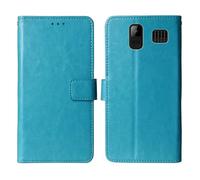Cheshaoping Stand Custodia in PU Pelle Case Per MyPhone HALO C 2.2" Premium Portafoglio Guscio Protettiva Anti Urto e Graffi (Blu)