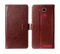 Cheshaoping Stand Custodia in PU Pelle Case Per Olympia Neo+ 5.5" Premium Portafoglio Guscio Protettiva Anti Urto e Graffi (Marrone)