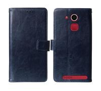 Cheshaoping Stand Custodia in PU Pelle Case Per Olympia Neo+ 5.5" Premium Portafoglio Guscio Protettiva Anti Urto e Graffi (Blu Scuro)