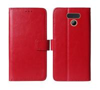 Cheshaoping Stand Custodia in PU Pelle Case Per Panasonic KX-TF400EXB 2.4" Premium Portafoglio Guscio Protettiva Anti Urto e Graffi (Rosso)