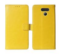 Cheshaoping Stand Custodia in PU Pelle Case Per Panasonic KX-TF400EXB 2.4" Premium Portafoglio Guscio Protettiva Anti Urto e Graffi (Giallo)