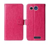 Cheshaoping Stand Custodia in PU Pelle Case Per Panasonic KX TU110 1.77" Premium Portafoglio Guscio Protettiva Anti Urto e Graffi (Rosa)