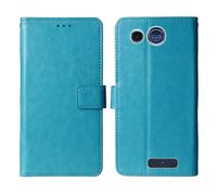 Cheshaoping Stand Custodia in PU Pelle Case Per Panasonic KX TU110 1.77" Premium Portafoglio Guscio Protettiva Anti Urto e Graffi (Blu)