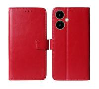 Cheshaoping Stand Custodia in PU Pelle Case Per SPC WUUM ONE 5" Premium Portafoglio Guscio Protettiva Anti Urto e Graffi (Rosso)