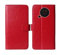 Cheshaoping Stand Custodia in PU Pelle Case Per Trevi FORTE 70 2.4" Premium Portafoglio Guscio Protettiva Anti Urto e Graffi (Rosso)