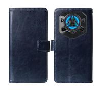 Cheshaoping Stand Custodia in PU Pelle TPU Silicone Case Per DOOGEE Blade 20 Pro 5G 6.6" Premium Portafoglio Guscio Protettiva Anti Urto e Graffi (Blu Scuro)