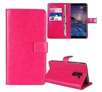 Cheshaoping Stand Custodia in PU Pelle TPU Silicone Case Per OnePlus 15R 5G Premium Portafoglio Guscio Protettiva Anti Urto e Graffi (Rosa)