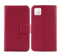 Cheshaoping Vera Pelle Case per Onyx Boox P6 6.13" Genuine Flip Cover Custodia Caso Guscio Protettiva Portafoglio (Rosa)