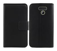 Cheshaoping Vera Pelle Case per Panasonic KX-TF400EXB 2.4" Genuine Flip Cover Custodia Caso Guscio Protettiva Portafoglio (Nero)