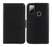 Cheshaoping Vera Pelle Case per Qubo P668 / QUBO X668 6.53" Genuine Flip Cover Custodia Caso Guscio Protettiva Portafoglio (Nero)