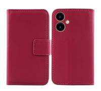 Cheshaoping Vera Pelle Case per SPC WUUM ONE 5" Genuine Flip Cover Custodia Caso Guscio Protettiva Portafoglio (Rosa)