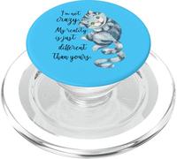 Cheshire Cat Alice nel paese delle meraviglie I'm not Crazy Different PopSockets PopGrip per MagSafe