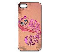 Cheshire cat & Alice's Adventure in Wonderland Pattern Plastic Hard Case for iPhone 5/5S