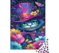 Cheshire Cat Puzzle Giochi 1000 Pezzi Regalo Per Lui E Per Lei Arte Animal Puzzle Adulti Foto 1000pcs (75x50cm)