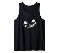 Cheshire Cat Sleepy Grin Dark Estetica Minimal Smile Canotta