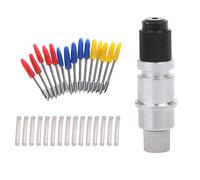 Chesoon Graphtec Blade Holder con 15 pezzi Graphtec Cutter Plotter Lame da taglio (40/50/60 gradi) per Silhouette