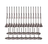 Chesoon Set di spazzole per Penne in Filo d'Acciaio da 45 Pezzi Set di spazzole per Ruote a Tazza per la Pulizia della ruggine