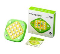 Chess Board Game, Strategy Puzzle Logic Toys, 5.7×5.7 inches Rotating Desktop Brain Games, 2 Player Smart Board for Family Night Party, Home Educational Play, Kids and Adults