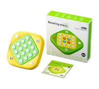 Chess Board Game, Strategy Puzzle Toy, 5.7×5.7 inches, Multi-Function Rotating Logic Set, Classic Brain Teaser, Ideal for Kids, Family Game Night, Children Learning, Birthdays