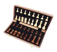 Chess Board Game, Wooden International Chess Set With Handcrafted Pieces And Built-In Storage Slots, Classic Strategy Game, Kids, Adults, And Family Night, Ideal For All Ages