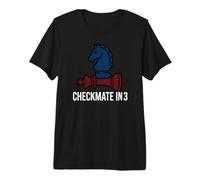 Chess Checkmate in 3 Knight Defeats King Maglietta Premium