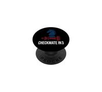 Chess Checkmate In 3 Knight Defeats King PopSockets PopGrip Adesivo