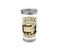 CHESS CLOCK READY Re Regina Partita Bicchiere termico in acciaio inox doppia parete