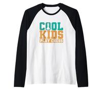 Chess Cool Kids Gioca a Scacchi Maglia con Maniche Raglan