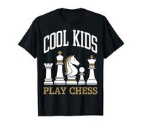 Chess Cool per bambini gioca a Chess Queen King Horse Tower Maglietta