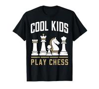 Chess Cool per bambini gioca a scacchi Queen King Tower Horse Maglietta